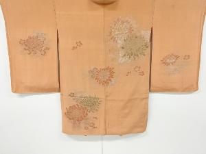 大正ロマン　菊・梅模様織り出し漆一つ紋絵羽織